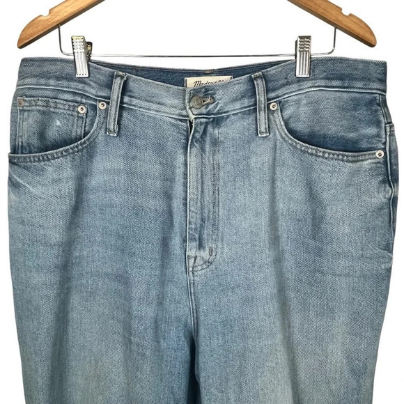Madewell The MomJean Gilford Wash Ripped Edition Mom Jeans Women‎ Size 32 - Picture 7 of 13